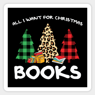 All I want for christmas are books Sticker